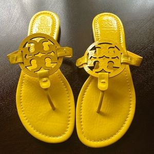 Tory Burch Miller Sandals Yellow Size 10